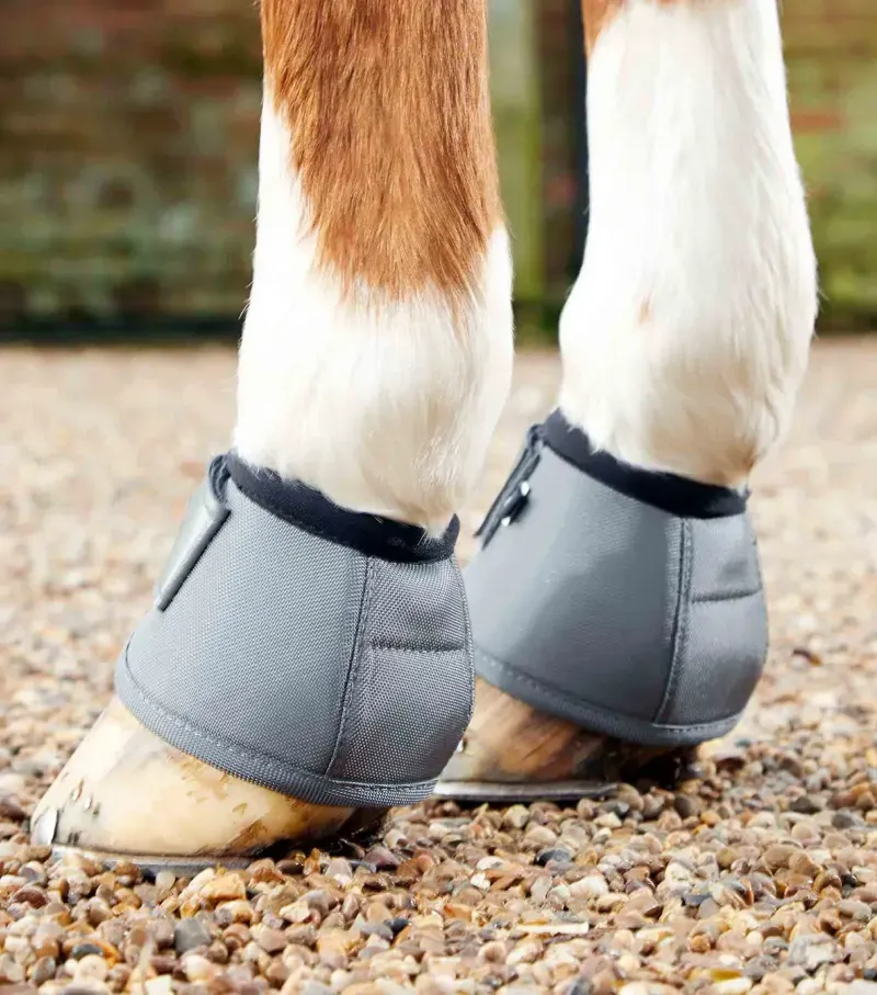 Premier Equine Ballistic No-Turn Over Reach Boots in Grey-1