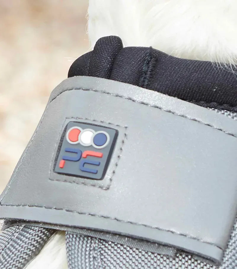 Premier Equine Ballistic No-Turn Over Reach Boots in Grey-3