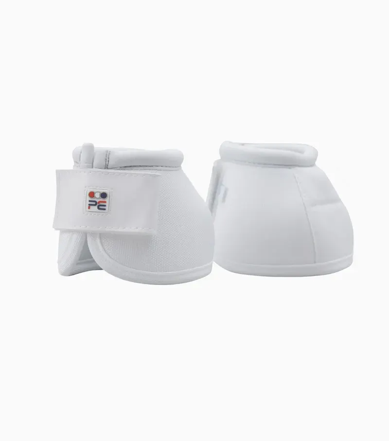 Premier Equine Ballistic No-Turn Over Reach Boots in White-4