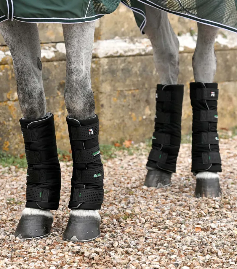 Premier Equine Int. 14 inch Bamboo Lite Compression Wraps in Black-5