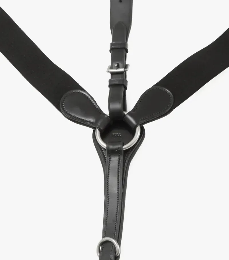 Premier Equine Baressa Elastic Jumping Breastplate in Black-4