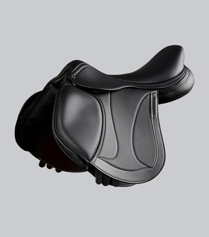 Bastia Synthetic Jump Saddle / 16. 5 Black 16.5
