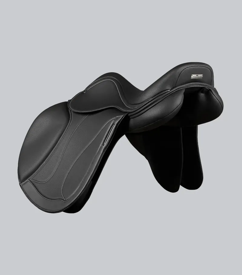 Bastia Synthetic Jump Saddle / 16. 5 Black 16.5-3