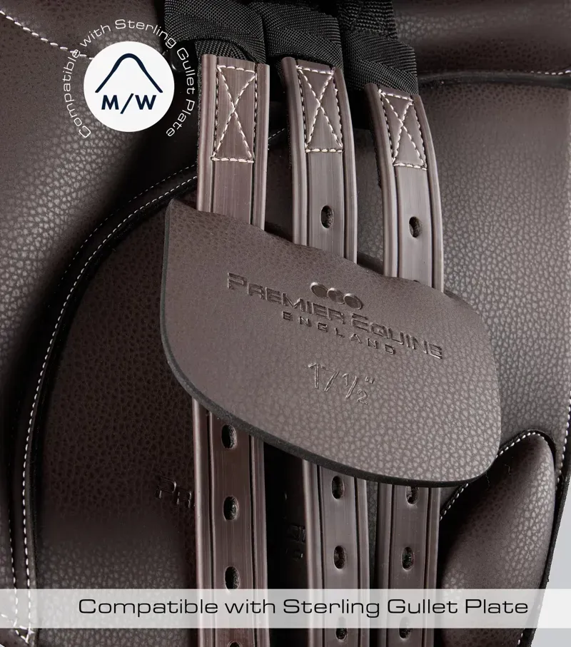 Bastia Synthetic Jump Saddle / 16. 5 Dark Havana 16.5-1