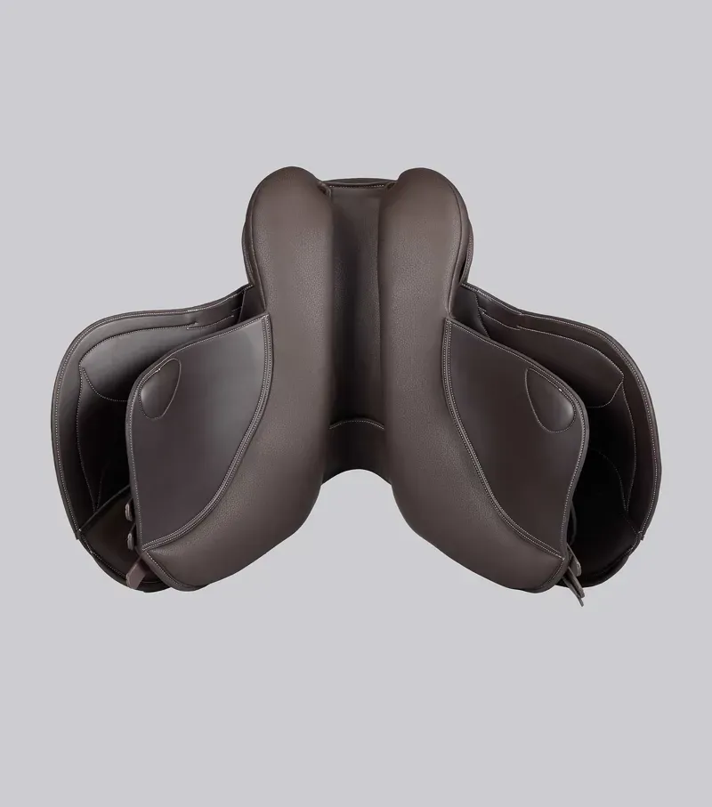 Bastia Synthetic Jump Saddle / 16. 5 Dark Havana 16.5-5