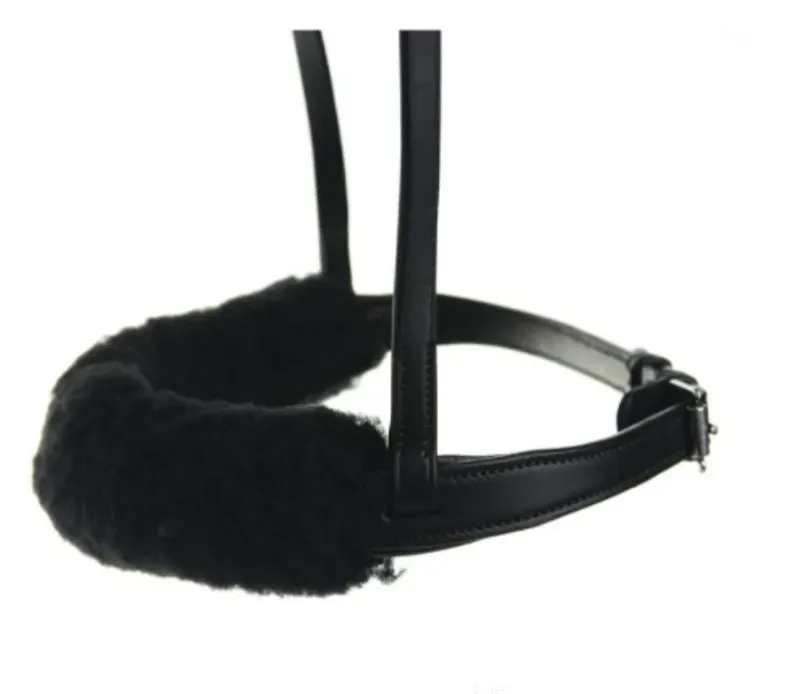 Hy Equestrian Noseband Cover in Black
