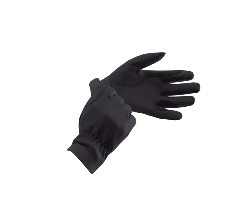 Equetech Leather Show Gloves in Black