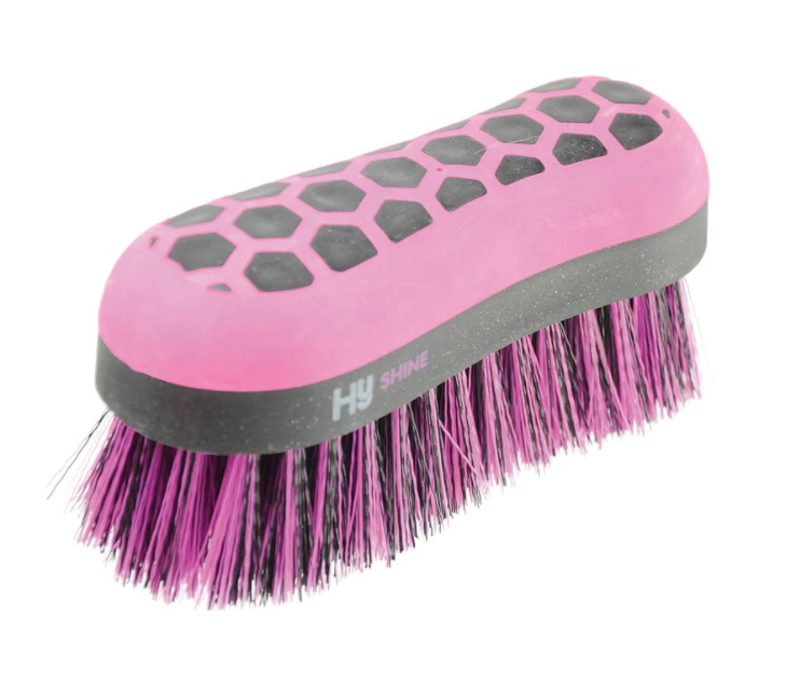 Hy Shine Glitter Dandy Brush in Black/Pink