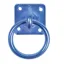 Perry Equestrian Swivel Tie Ring on Plate in Blue
