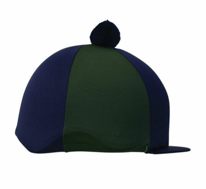 Hy Two Tone Lycra Silks With Bobble Navy/Green