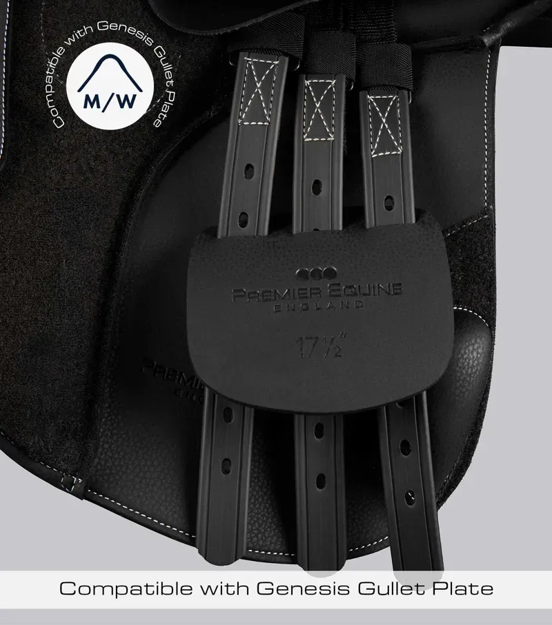 Bourges Synthetic GP Saddle / 17. 5 Black 17.5-1