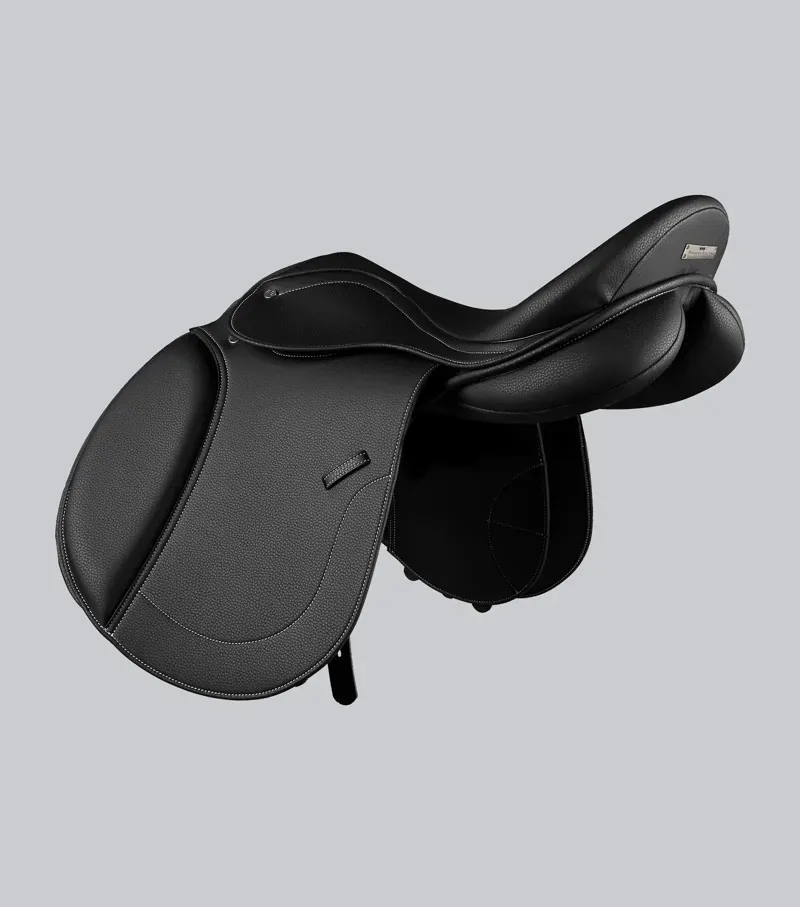 Bourges Synthetic GP Saddle / 17. 5 Black 17.5-3