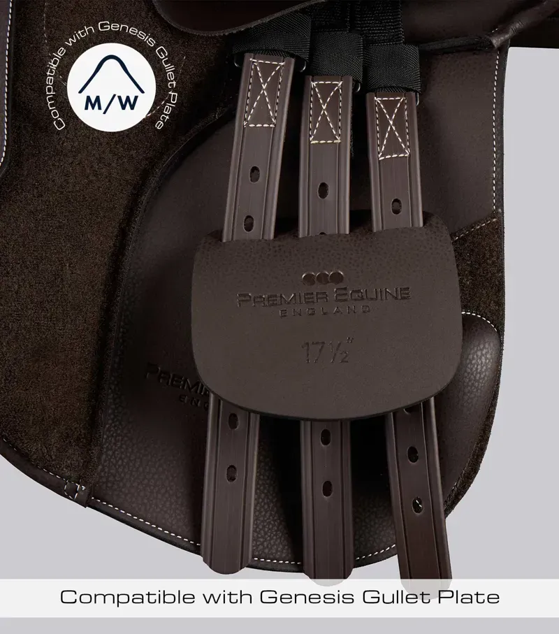 Bourges Synthetic GP Saddle / 17. 5 Dark Havana 17.5-1