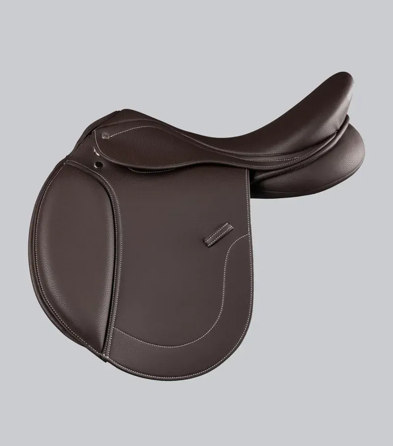 Bourges Synthetic GP Saddle / 17. 5 Dark Havana 17.5-2