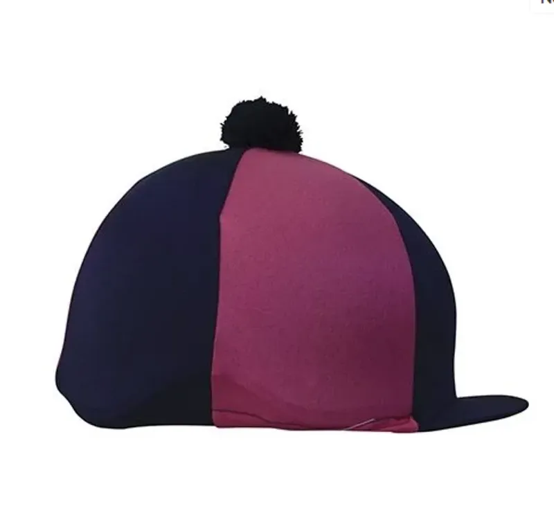 Hy Two Tone Lycra Silks With Bobble Navy/Pink