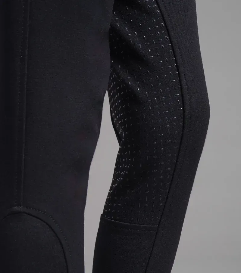 Premier Equine Girls Brava Full Seat Gel Riding Breeches in Navy-4