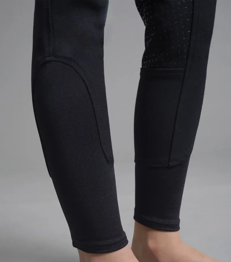 Premier Equine Girls Brava Full Seat Gel Riding Breeches in Navy-5