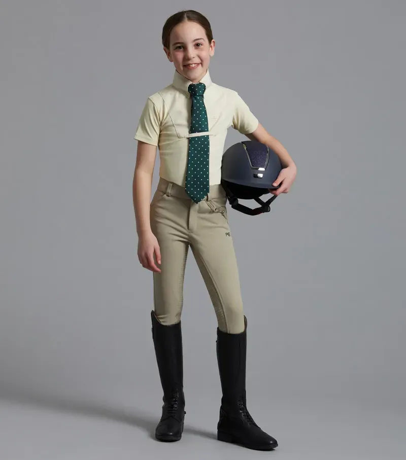 Luciana Girls Short Sleeve Show Shirt / Vanilla-1