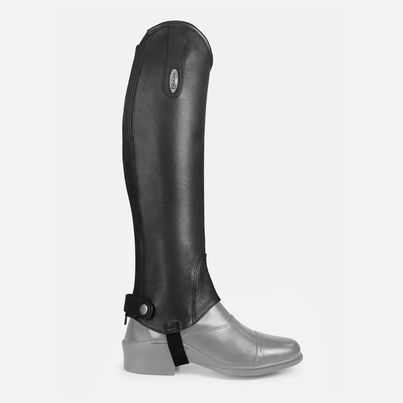 Brogini LG035 Vicenza Leather Regular Gaiters - BLACK