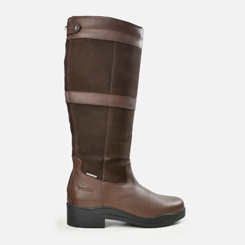 Brogini WB180 Hollingworth Zip Country Boots - Size BROWN