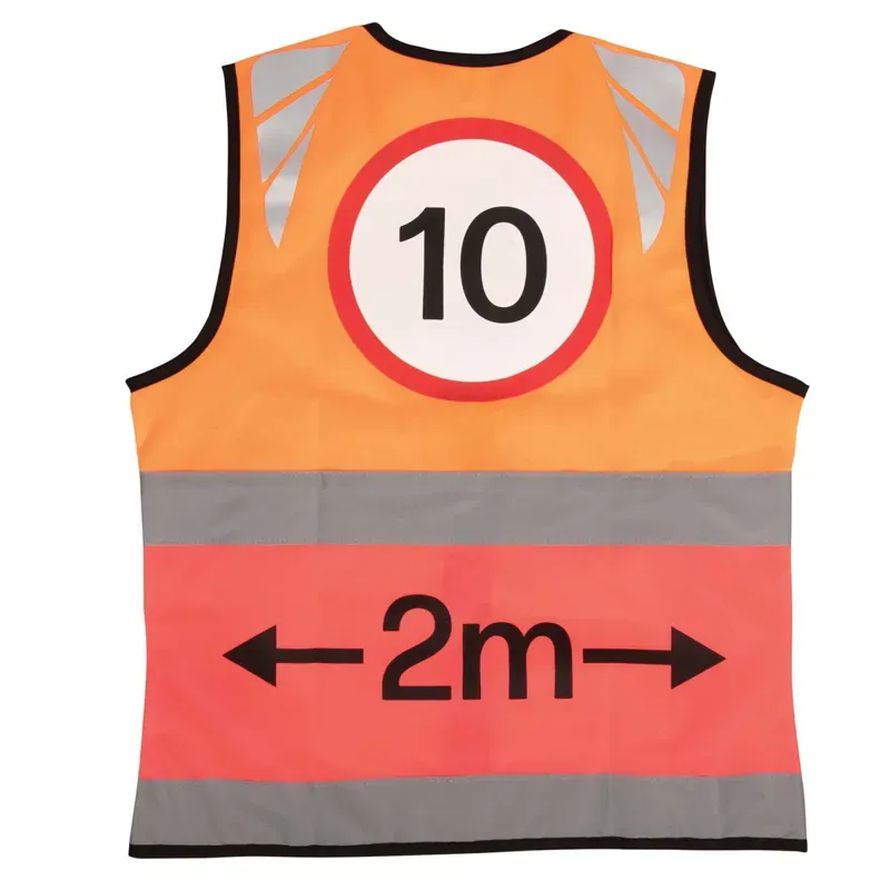Hy Equestrian Reflector Two Tone Warning Tabard in Orange/Pink-1