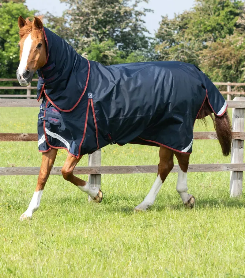 Premier Equine Buster 150g Turnout Rug With Classic Neck Cover in Navy