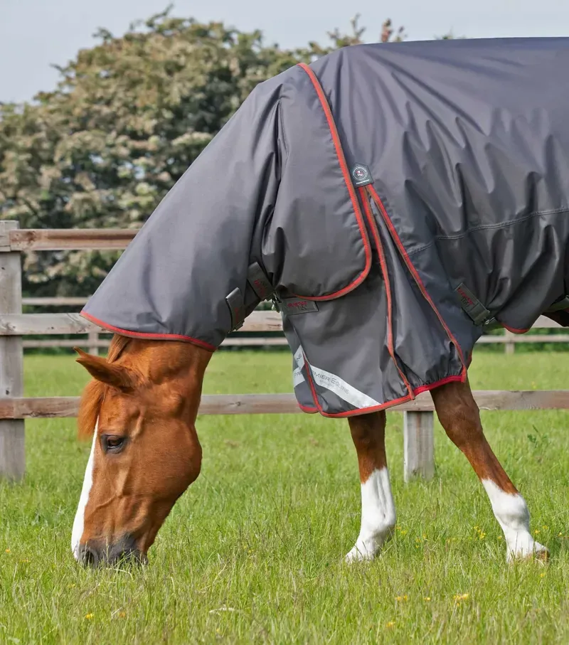 Premier Equine Buster 150g Turnout Rug With Classic Neck Cover in Grey-1