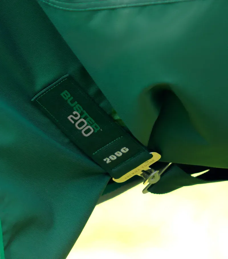 Premier Equine Buster 200g Turnout Rug With Snug-Fit Neck Cover in Green-4