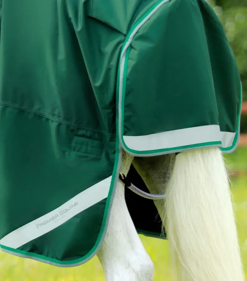 Premier Equine Buster 200g Turnout Rug With Snug-Fit Neck Cover in Green-5