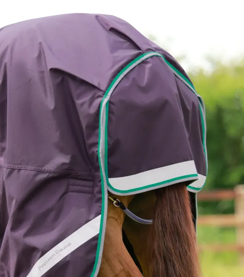 Premier Equine Buster 200g Turnout Rug With Snug-Fit Neck Cover in Purple-5