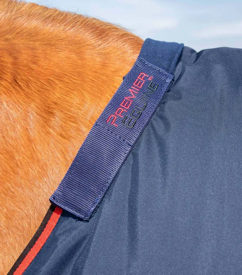 Premier Equine Buster 250g Turnout Rug With Classic Neck Cover in Navy-2