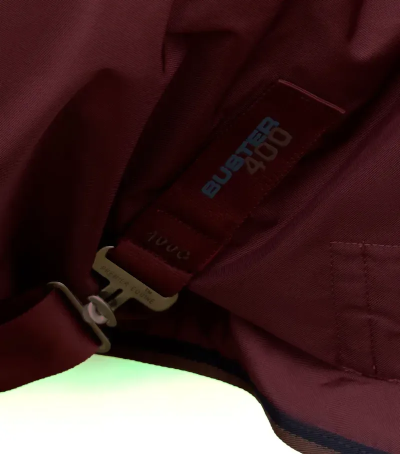 Premier Equine Buster 400g Turnout Rug With Snug-Fit Neck Cover in Burgundy-4