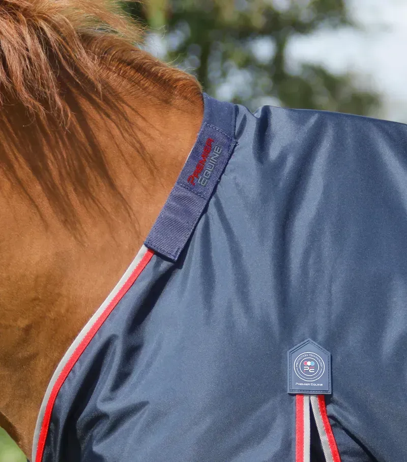 Premier Equine Buster 50g Turnout Rug With Snug-Fit Neck Cover in Navy-3
