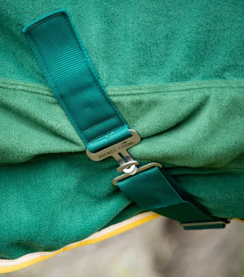 Premier Equine Buster Fleece Cooler Rug Continental Edition in Green-3