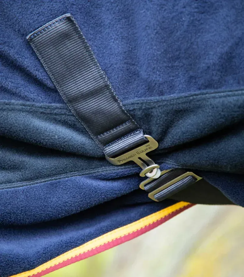 Premier Equine Buster Fleece Cooler Rug Continental Edition in Navy-3