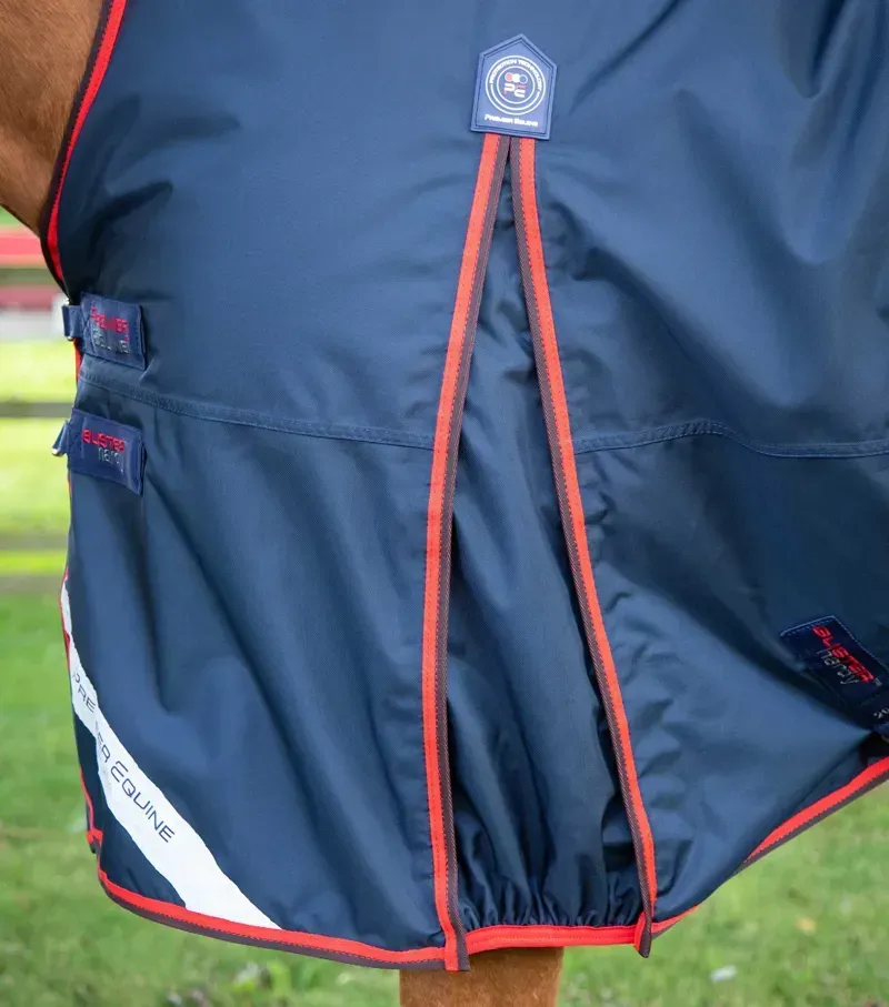 Premier Equine Buster Hardy 200g Half Neck Turnout Rug in Navy-3