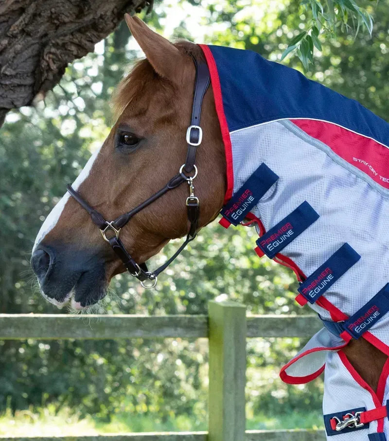 Premier Equine Buster Stay-Dry Super Lite Fly Rug With Surcingles in Navy-4