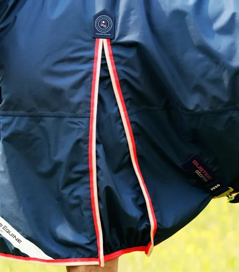 Premier Equine Buster Storm 200g Combo Turnout Rug With Snug-Fit Neck in Navy-3