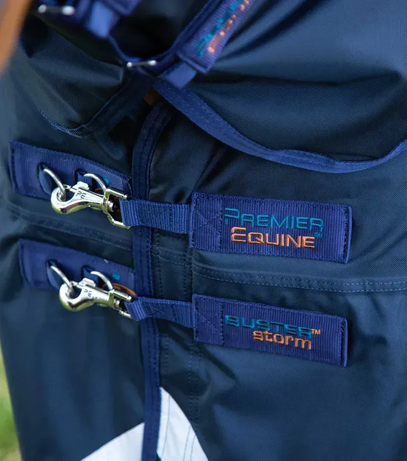 Premier Equine Buster Storm 420g Combo Turnout Rug With Classic Neck in Navy-2