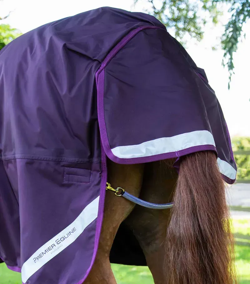 Premier Equine Buster Storm 420g Combo Turnout Rug With Classic Neck in Purple-2
