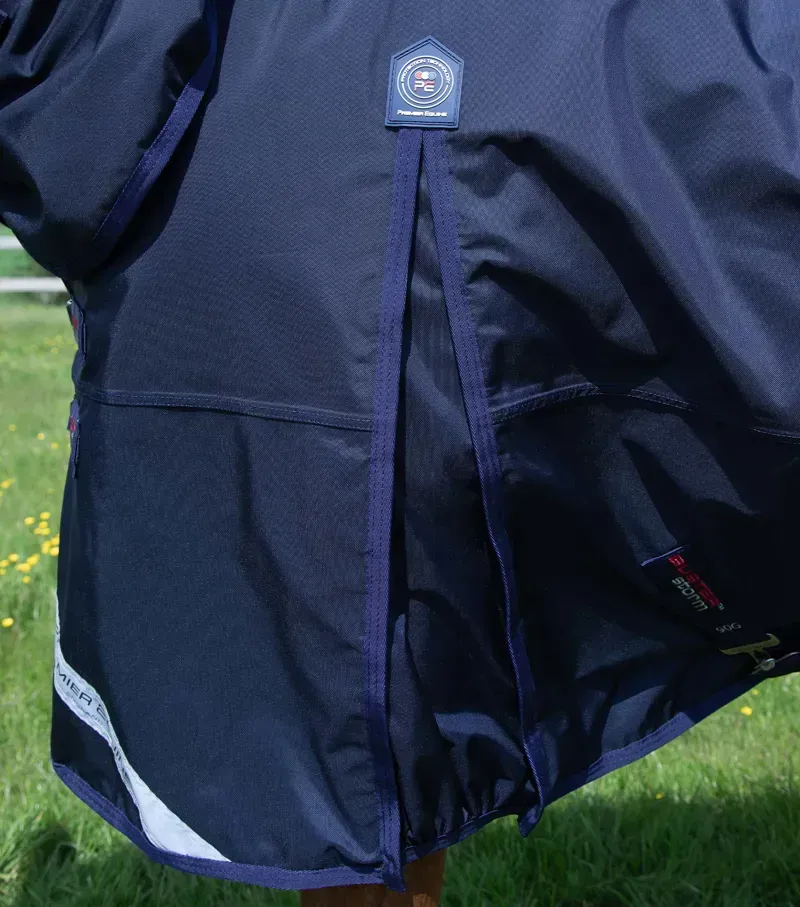 Premier Equine Buster Storm 90g Combo Turnout Rug With Classic Neck in Navy-3