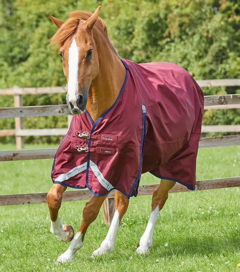 Premier Equine Buster Zero Original Turnout Rug in Burgundy
