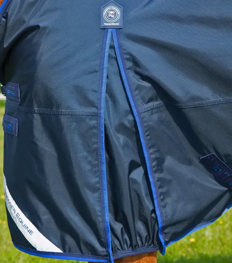 Premier Equine Buster 40g Turnout Rug With Classic Neck Cover in Navy-3