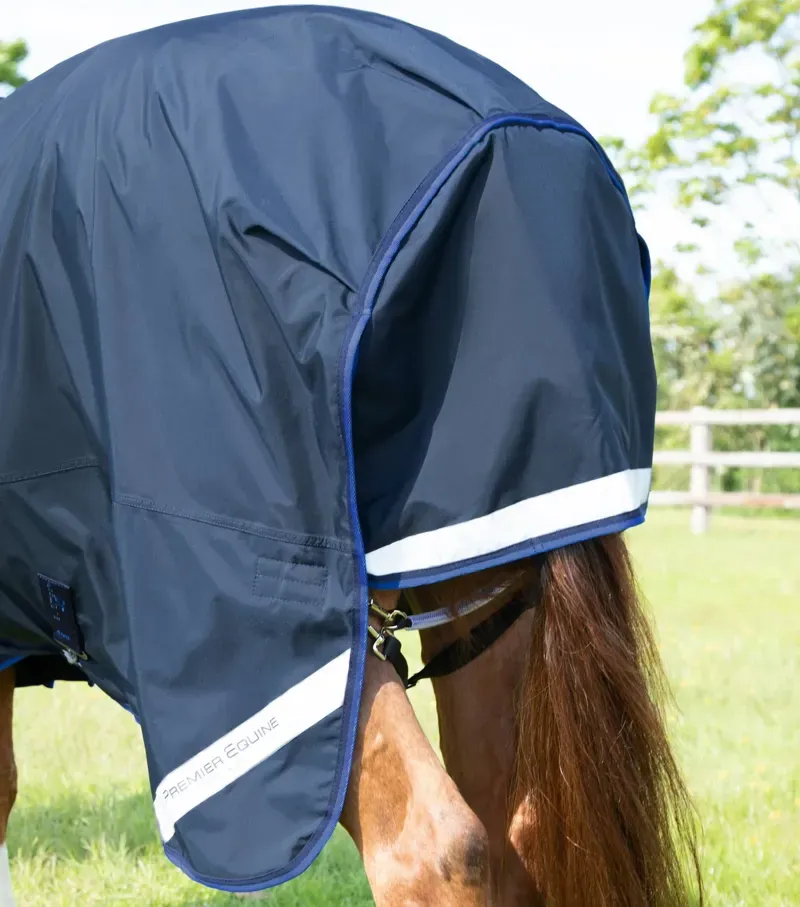 Premier Equine Buster 40g Turnout Rug With Classic Neck Cover in Navy-4