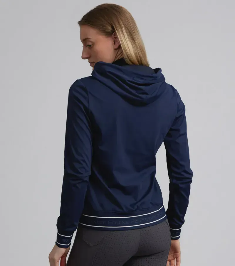 Premier Equine Cadenza Technical Riding Hoodie in Navy-4