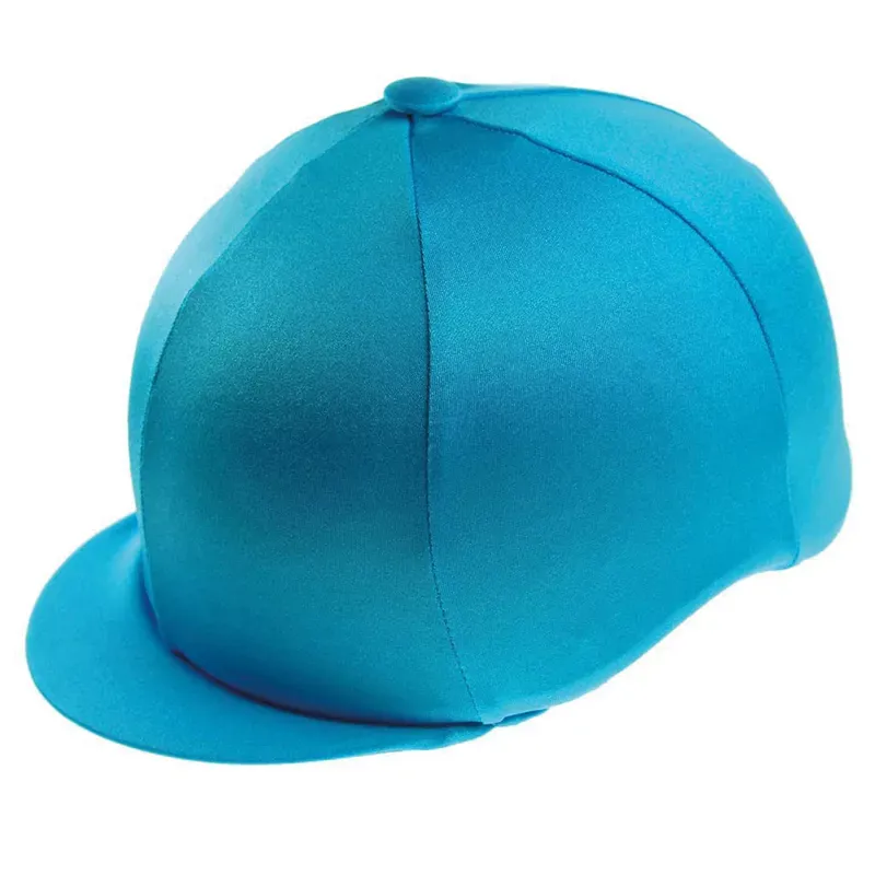 Capz Lycra Plain Cap Cover in Turquoise