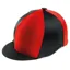 Capz Two-Tone Lycra Cap Cover in Black/Red