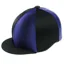 Capz Two-Tone Lycra Cap Cover in Purple/Black