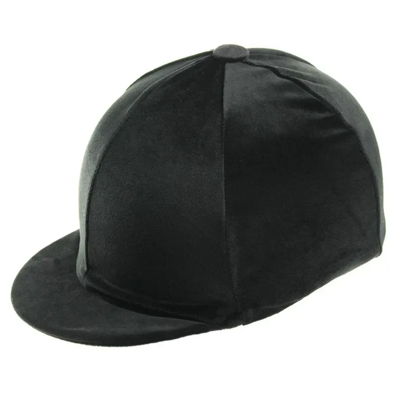 Capz Plain Velour Cap Cover in Black