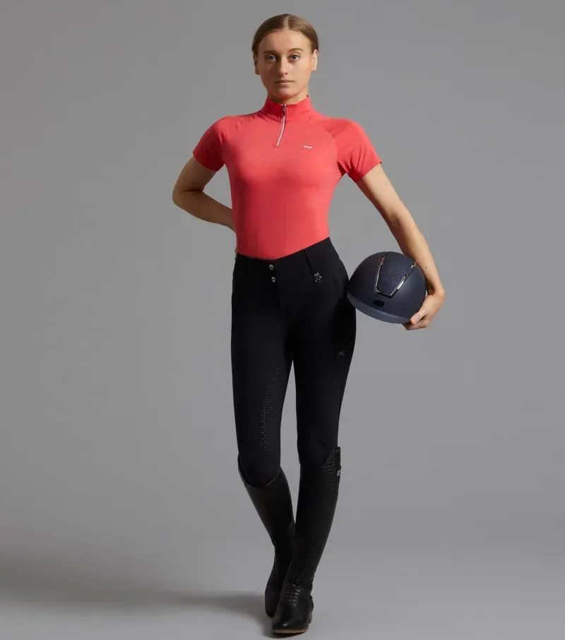 Premier Equine Ladies Carapello Full Seat Gel Riding Breeches in Navy-1